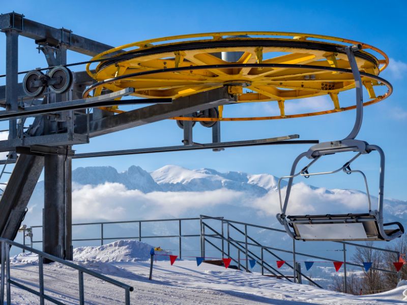 The skiing in Zakopane